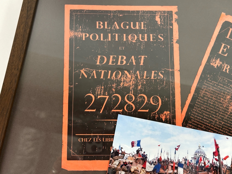 Framed Three Movie Prop Flyers From The Movie Les Miserables 17.5 X 19.5 [Photo 8]