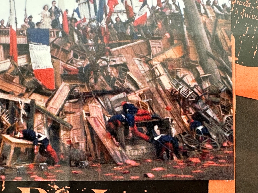 Framed Three Movie Prop Flyers From The Movie Les Miserables 17.5 X 19.5 [Photo 7]