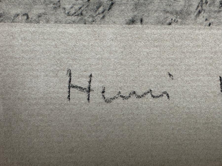 Henri-Jean Guillaume Martin (1860-1943, France) Neo-impressionist Landscape Heliograph Titled 'Landscape With Cypress' With Individual Roulette Work Pencil Signed By Henri Martin Limited To 200 Unnumbered Pieces From 1925 With Cert 19 X 17 Framed 28 X 26 [Photo 9]