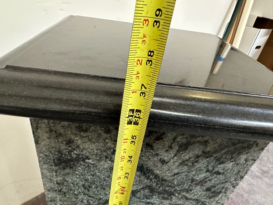 Marble Pedestal Stand 15W x 15D x 37H [Photo 12]