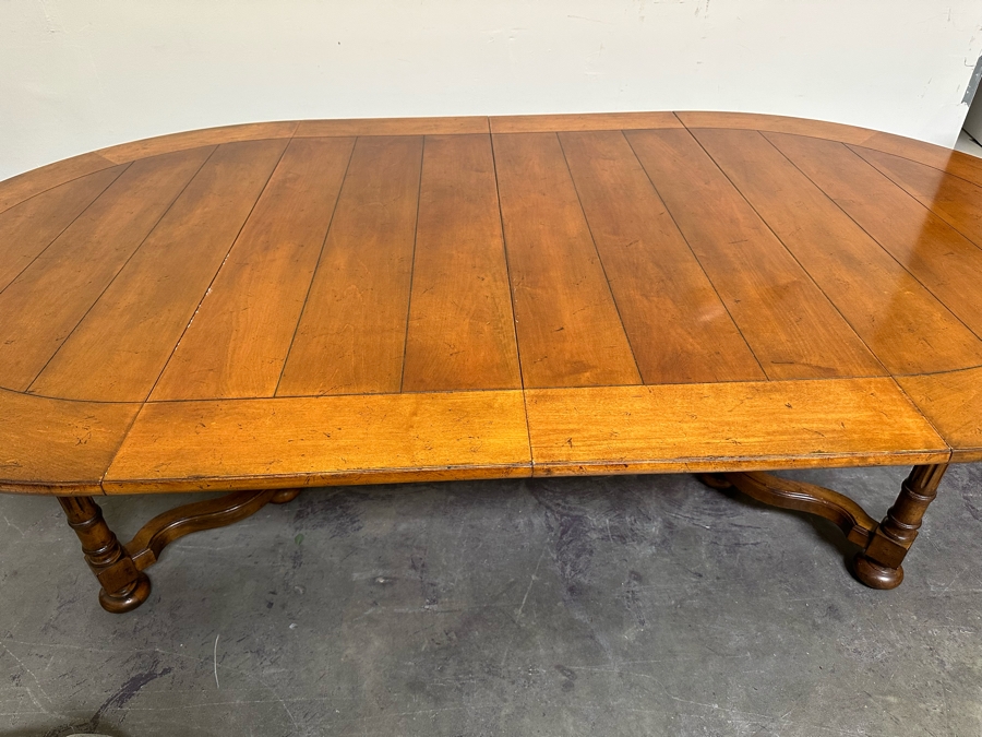 Stunning Baker Furniture (Milling Road) Solid Wood Cotswold Formal Dining Table With Two Leaves 54W X 54D X 29.5H Each Leaf Is 20' Estimate $2,000 [Photo 17]