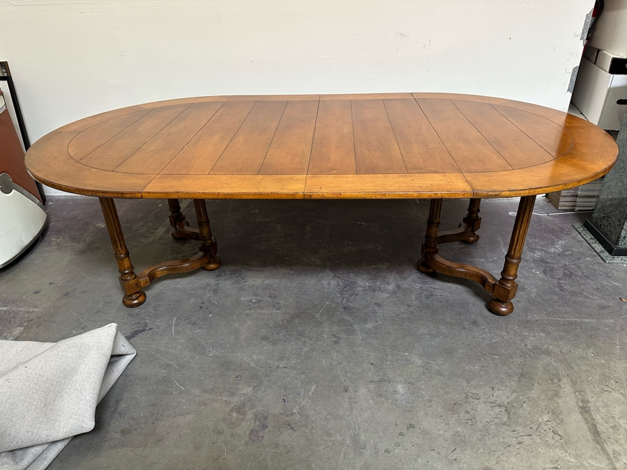 Stunning Baker Furniture (Milling Road) Solid Wood Cotswold Formal Dining Table With Two Leaves 54W X 54D X 29.5H Each Leaf Is 20' Estimate $2,000 [Photo 15]