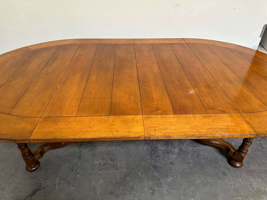 Stunning Baker Furniture (Milling Road) Solid Wood Cotswold Formal Dining Table With Two Leaves 54W X 54D X 29.5H Each Leaf Is 20' Estimate $2,000 [Photo 16]