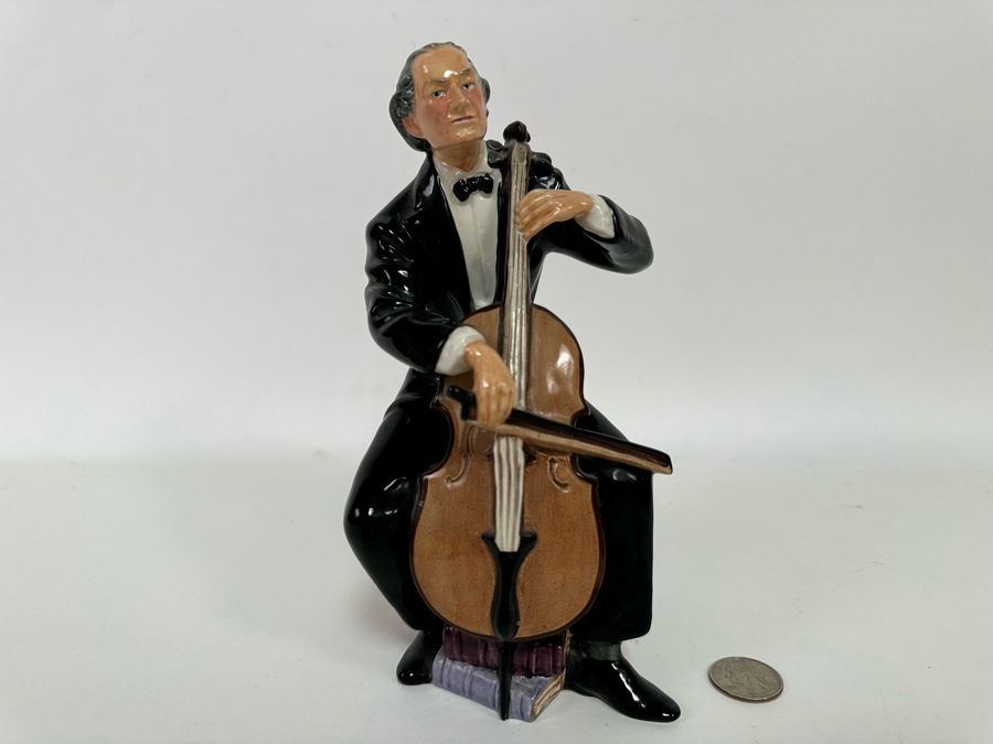 Vintage 1959 Royal Doulton The 'Cellist Figurine HN2226 8H [Photo 2]