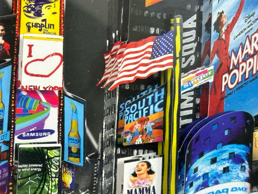 New York City Broadway 3D Paper Cut Wall Art Picture Framed 20 X 10 [Photo 9]