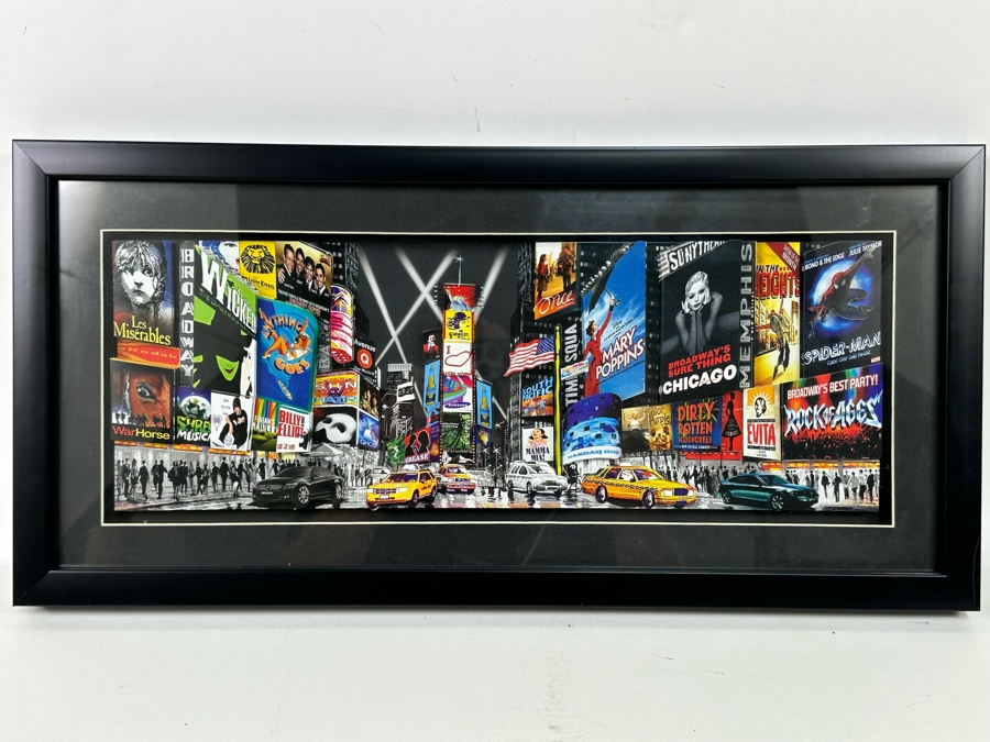 New York City Broadway 3D Paper Cut Wall Art Picture Framed 20 X 10 [Photo 3]