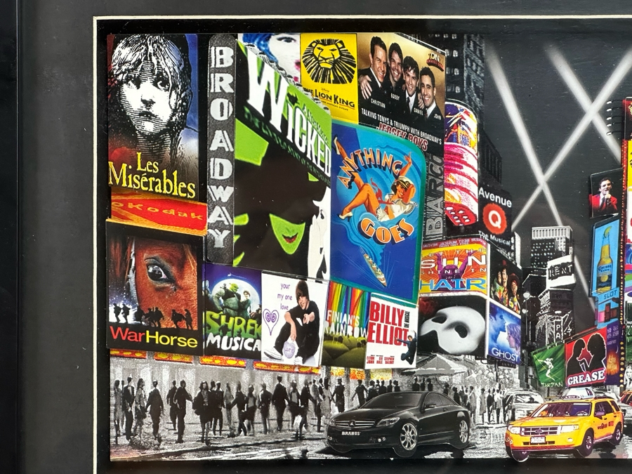 New York City Broadway 3D Paper Cut Wall Art Picture Framed 20 X 10 [Photo 4]