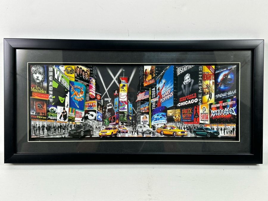 New York City Broadway 3D Paper Cut Wall Art Picture Framed 20 X 10 [Photo 2]