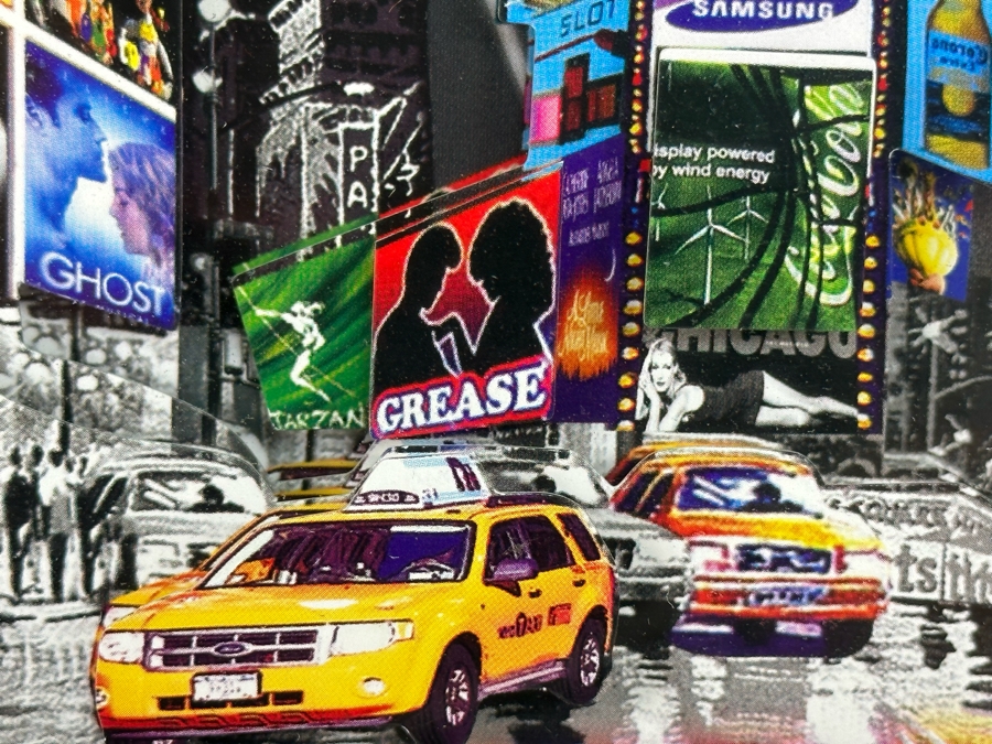 New York City Broadway 3D Paper Cut Wall Art Picture Framed 20 X 10 [Photo 8]
