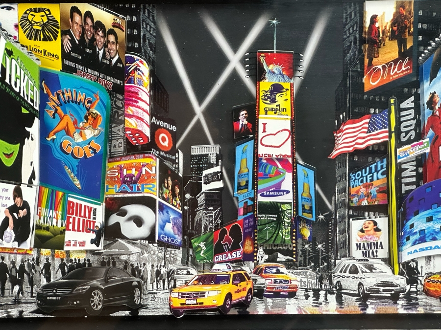 New York City Broadway 3D Paper Cut Wall Art Picture Framed 20 X 10 [Photo 5]