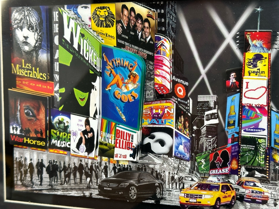 New York City Broadway 3D Paper Cut Wall Art Picture Framed 20 X 10 [Photo 12]