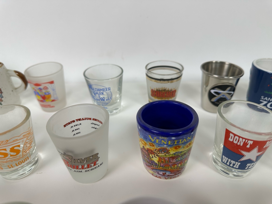 Collection Of Themed Shot Glasses Mainly From Various Amusement Parks / Roller Coasters - See Photos 47+ Shot Glasses [Photo 19]