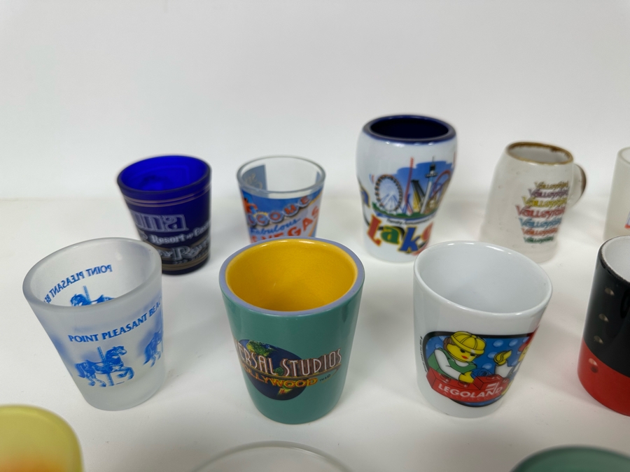 Collection Of Themed Shot Glasses Mainly From Various Amusement Parks / Roller Coasters - See Photos 47+ Shot Glasses [Photo 21]