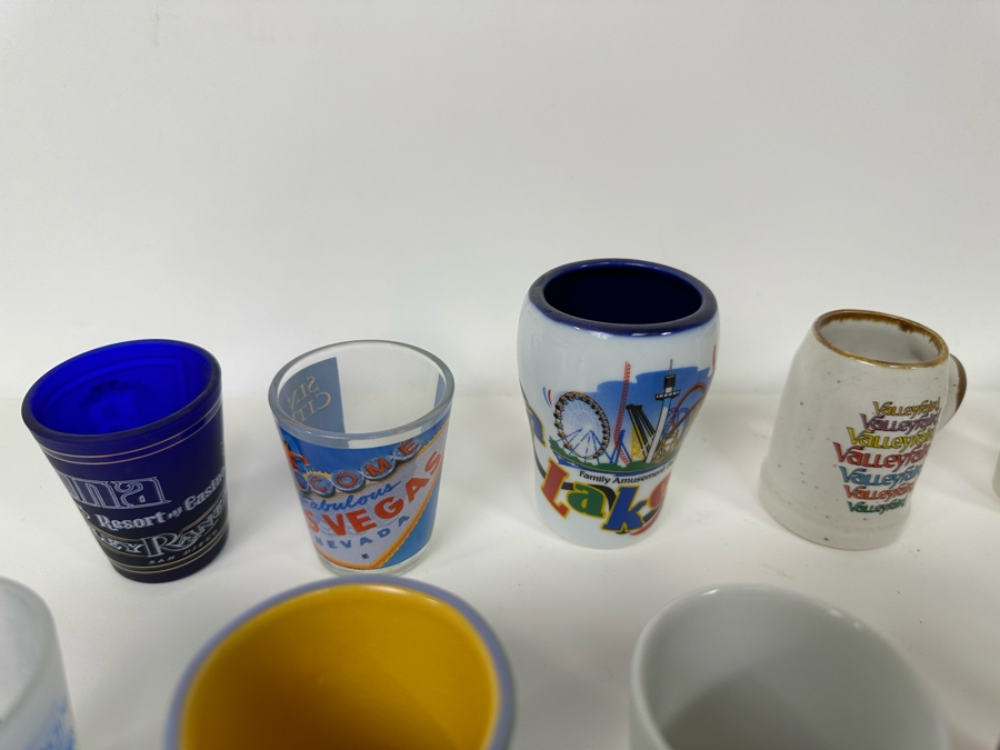 Collection Of Themed Shot Glasses Mainly From Various Amusement Parks / Roller Coasters - See Photos 47+ Shot Glasses [Photo 22]