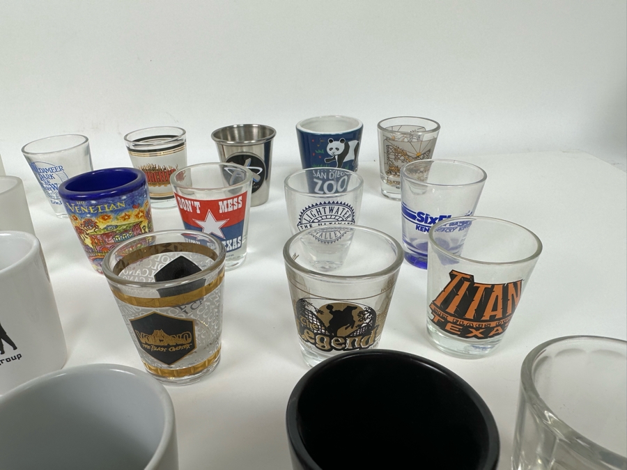 Collection Of Themed Shot Glasses Mainly From Various Amusement Parks / Roller Coasters - See Photos 47+ Shot Glasses [Photo 17]