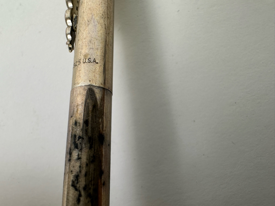 Tiffany & Co Sterling Silver Caduceus Ballpoint Pens, A Pair 47.8g Retails $600 [Photo 13]