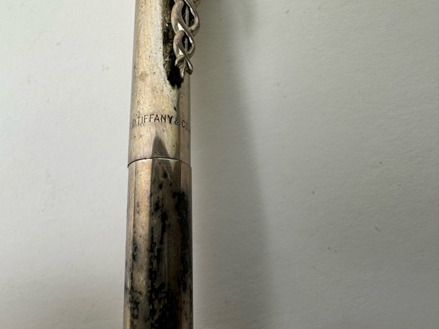 Tiffany & Co Sterling Silver Caduceus Ballpoint Pens, A Pair 47.8g Retails $600 [Photo 10]