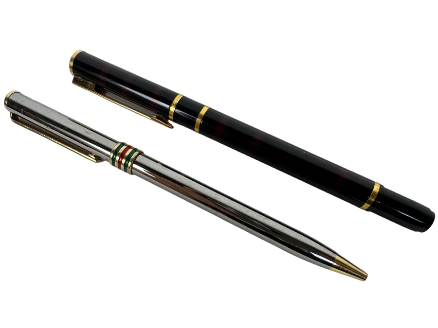 Vintage GUCCI Ballpoint Pen And Waterman France Ballpoint Pen [Photo 1]