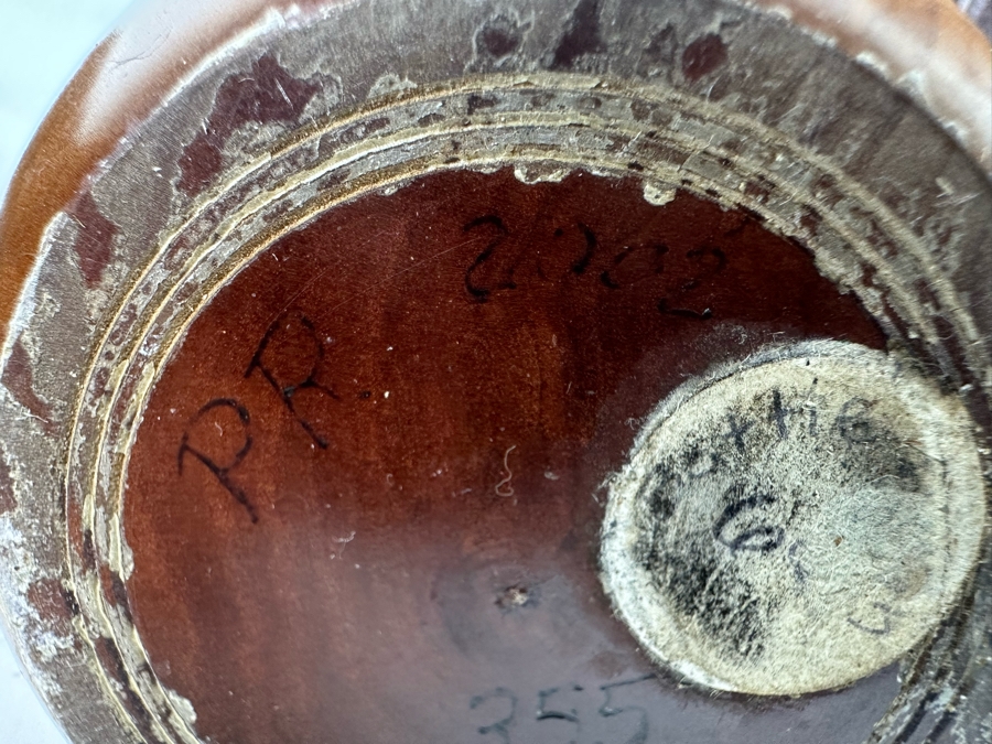 Organic Wood Sculpture 7H (L), Turned Wooden Signed Vase 7.5H (M) And Carved Wooden African Bust 9H (R)  [Photo 11]