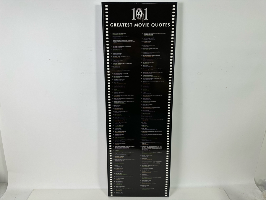 101 Greatest Movie Quotes Wall Hanging [Photo 2]
