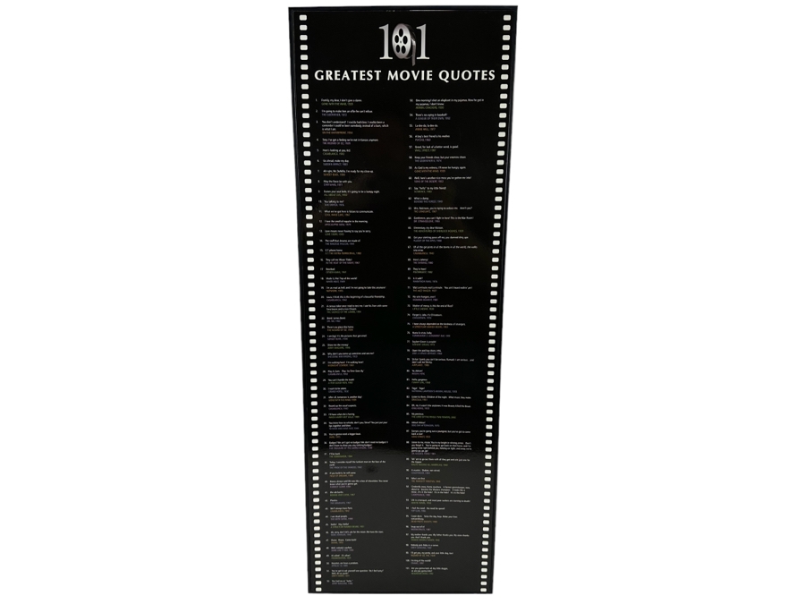 101 Greatest Movie Quotes Wall Hanging [Photo 1]