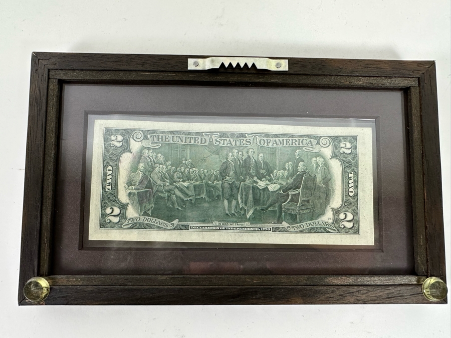 Framed 1976 2 Dollar Bill First Day Of Issue California Stamp [Photo 7]