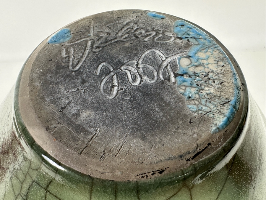 John Dodero (B. 1946, Chicago) Raku Art Pottery Urn 12W X 10H Estimate $400 [Photo 12]