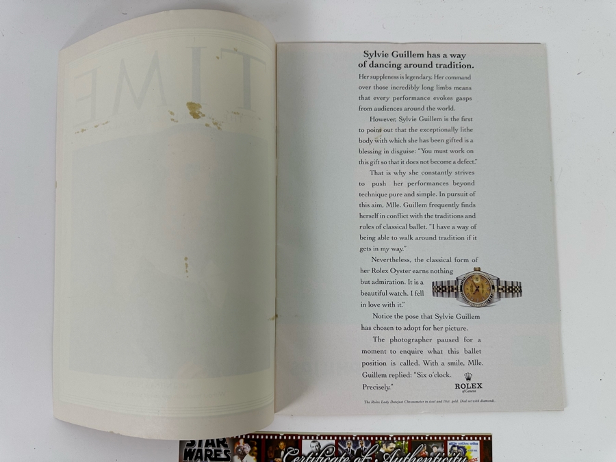 Madonna 'Evita' Movie Prop Time Magazine With Cert [Photo 10]