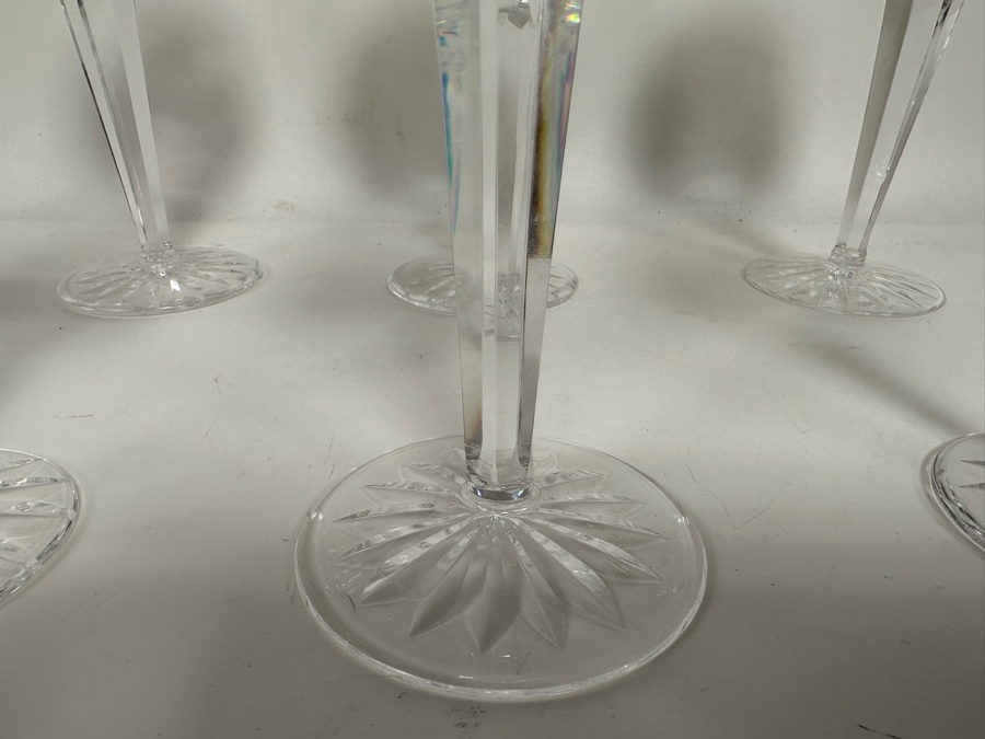 Six Waterford Clare Stemware Glasses 7.5H $780 Replacements Value [Photo 5]