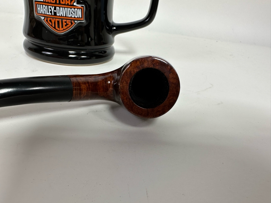 Vintage Harley-Davidson Motorcycles Polic Zippo Lighter, Wooden Smoking Pipe And Harley-Davidson Coffee Mug [Photo 8]