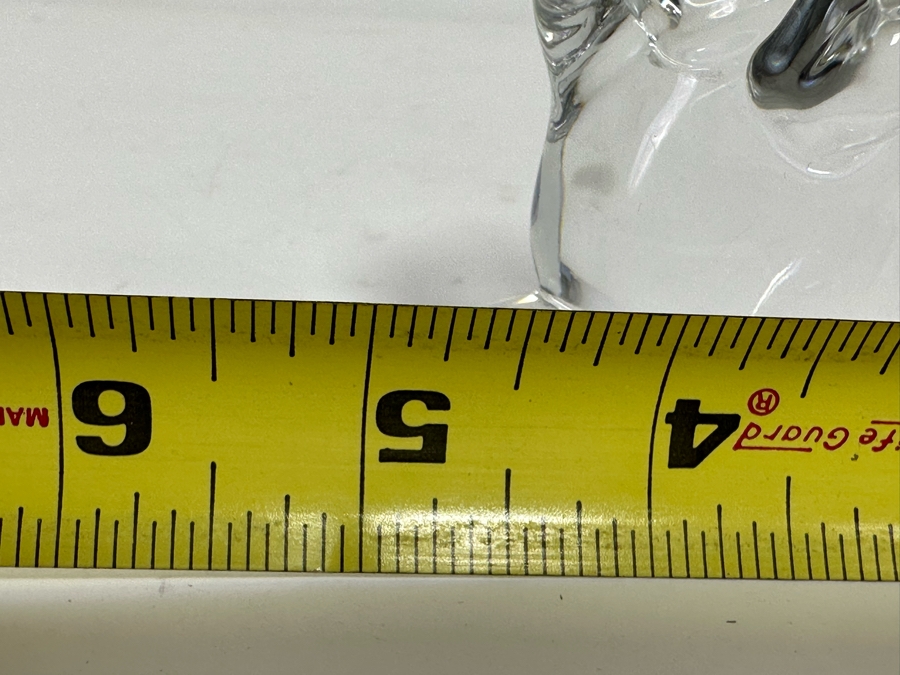 Baccarat France Crystal Unicorn Horse Figurine Slight Chip In Back - See Photos 4.5W X 3H [Photo 12]