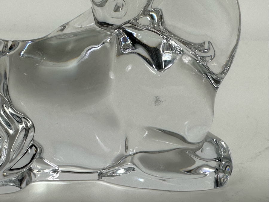 Baccarat France Crystal Unicorn Horse Figurine Slight Chip In Back ...