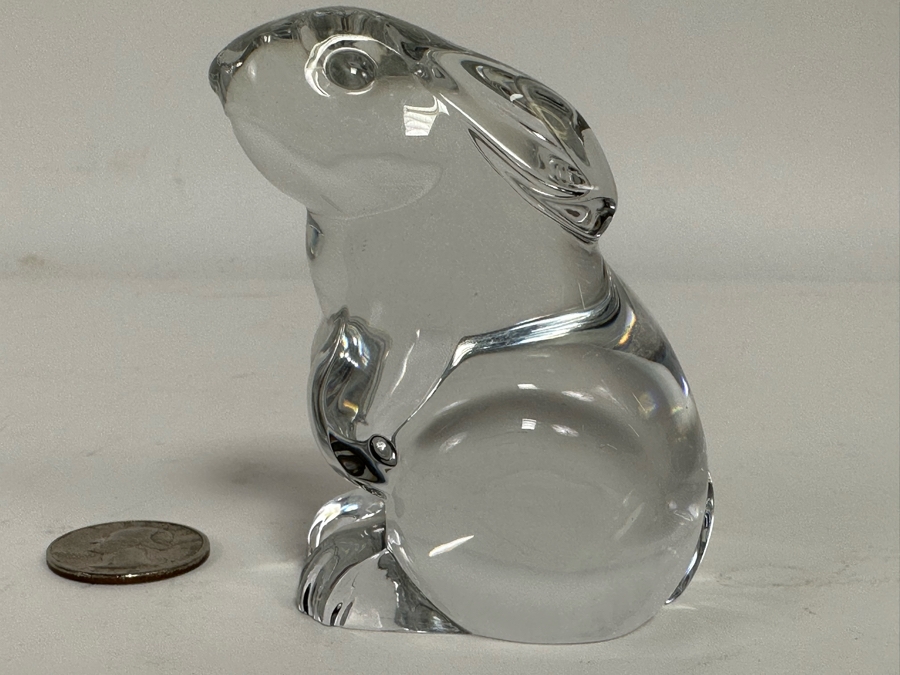 Baccarat France Crystal Bunny Figurine 3H [Photo 5]