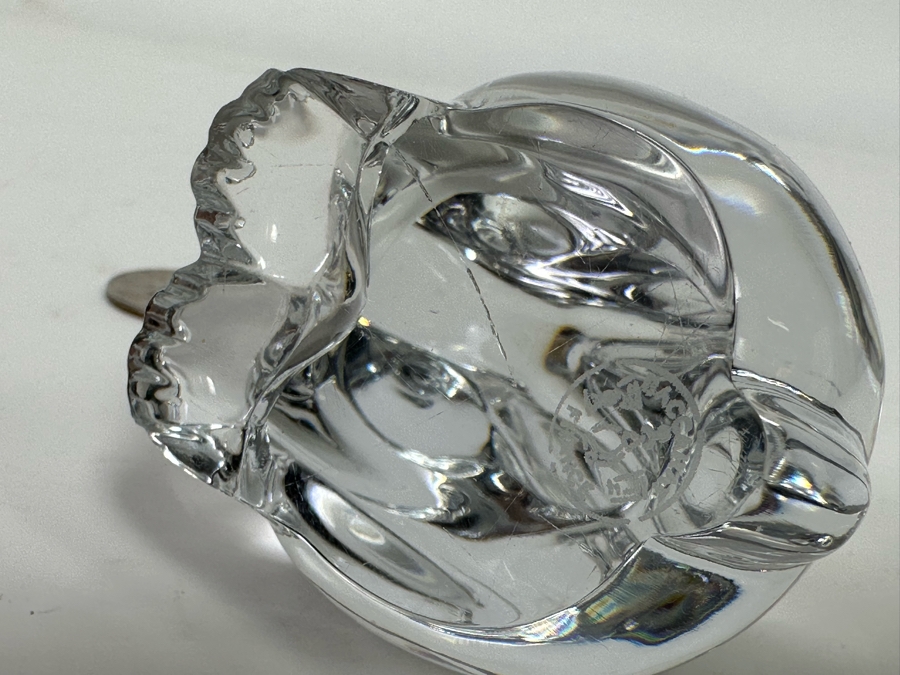 Baccarat France Crystal Bunny Figurine 3H [Photo 8]