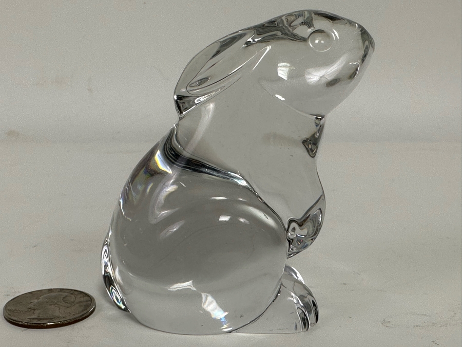 Baccarat France Crystal Bunny Figurine 3H [Photo 2]