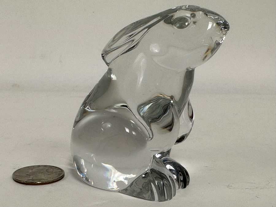 Baccarat France Crystal Bunny Figurine 3H [Photo 3]