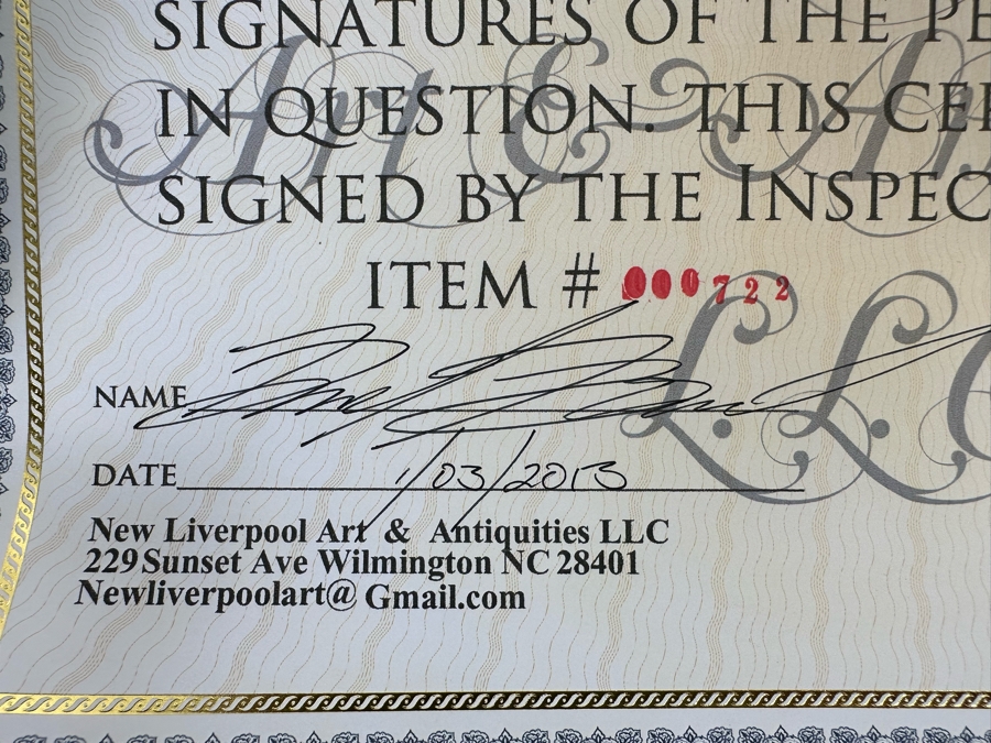 Signed Les Miserables Movie Poster Signed By The Actors: Hugh Jackman, Russell Crowe, Anne Hathaway, Amanda Seyfried And More With Cert 11 X 17 - See Photos  [Photo 16]