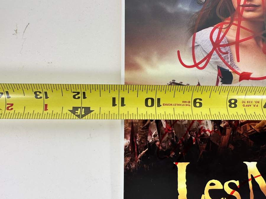 Signed Les Miserables Movie Poster Signed By The Actors: Hugh Jackman, Russell Crowe, Anne Hathaway, Amanda Seyfried And More With Cert 11 X 17 - See Photos  [Photo 12]