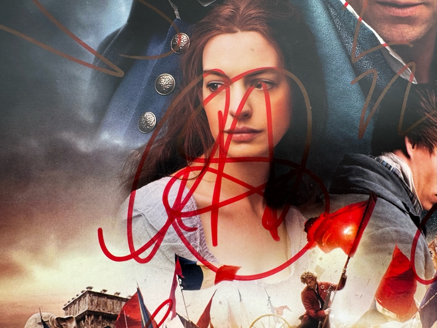 Signed Les Miserables Movie Poster Signed By The Actors: Hugh Jackman, Russell Crowe, Anne Hathaway, Amanda Seyfried And More With Cert 11 X 17 - See Photos  [Photo 5]