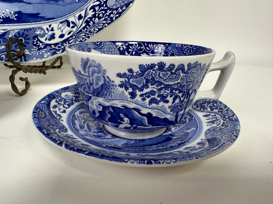 Italian Spode Design C. 1816 Made In England 16' Platter, Coffee Pot And Pair Of Cups And Saucers [Photo 8]