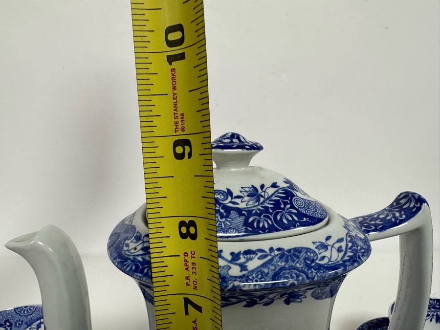 Italian Spode Design C. 1816 Made In England 16' Platter, Coffee Pot And Pair Of Cups And Saucers [Photo 16]