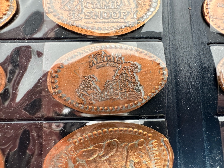 (3) Lincoln-Kennedy Pennies And Souvenir Pressed Penny Collection Of Elongated Pennies From Various Amusement Parks Including Disneyland, Knotts Berry Farm & Sea World - See Photos [Photo 13]