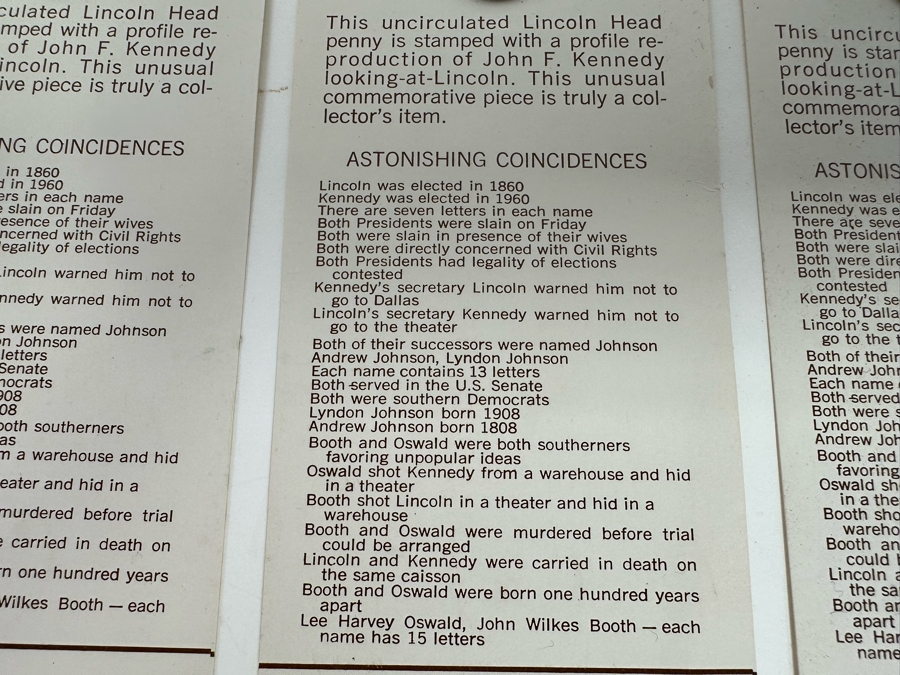 (3) Lincoln-Kennedy Pennies And Souvenir Pressed Penny Collection Of Elongated Pennies From Various Amusement Parks Including Disneyland, Knotts Berry Farm & Sea World - See Photos [Photo 6]