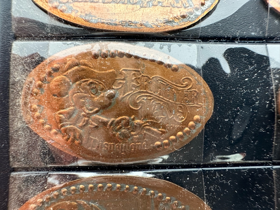 (3) Lincoln-Kennedy Pennies And Souvenir Pressed Penny Collection Of Elongated Pennies From Various Amusement Parks Including Disneyland, Knotts Berry Farm & Sea World - See Photos [Photo 12]