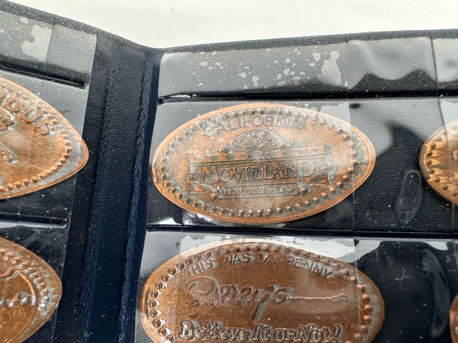 (3) Lincoln-Kennedy Pennies And Souvenir Pressed Penny Collection Of Elongated Pennies From Various Amusement Parks Including Disneyland, Knotts Berry Farm & Sea World - See Photos [Photo 25]