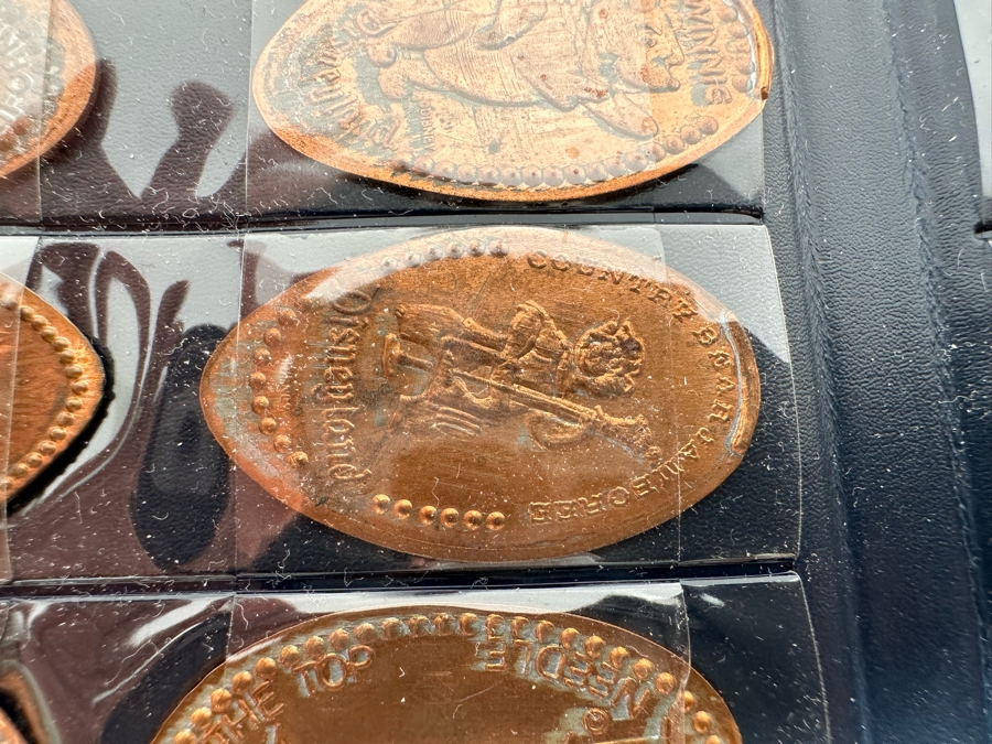 (3) Lincoln-Kennedy Pennies And Souvenir Pressed Penny Collection Of Elongated Pennies From Various Amusement Parks Including Disneyland, Knotts Berry Farm & Sea World - See Photos [Photo 17]