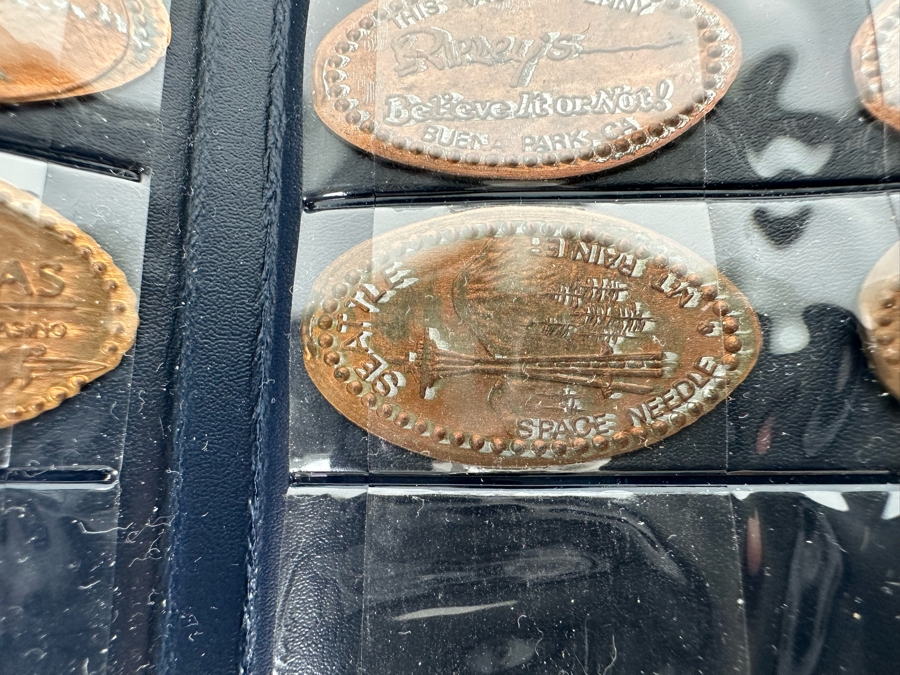(3) Lincoln-Kennedy Pennies And Souvenir Pressed Penny Collection Of Elongated Pennies From Various Amusement Parks Including Disneyland, Knotts Berry Farm & Sea World - See Photos [Photo 29]