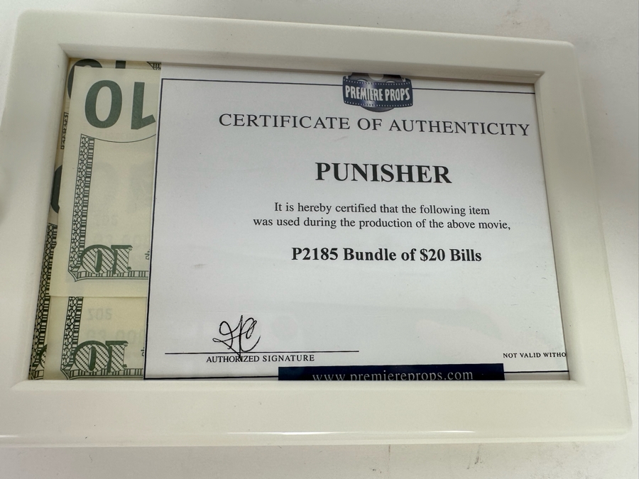 Movie Props From The Movie Punisher: Fake United States Currency Bills For Motion Pictures Only [Photo 8]