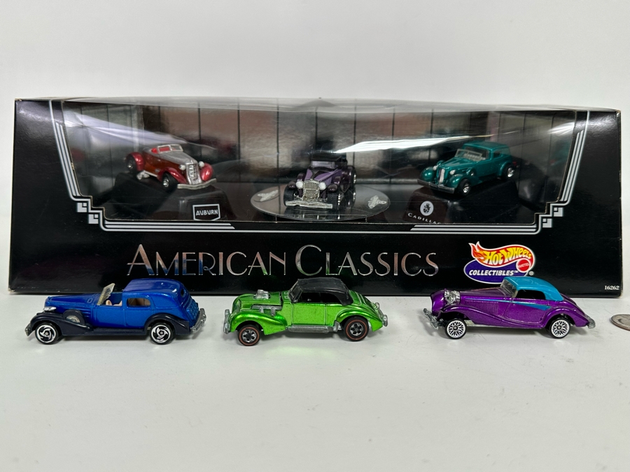 Limited Edition Hot Wheels American Classics Cars New In Box Plus Hot Wheels Red Line Classic Cord & Two Hot Wheels Cars [Photo 5]
