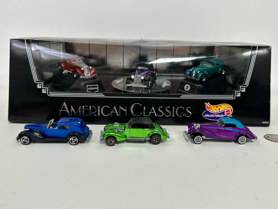 Limited Edition Hot Wheels American Classics Cars New In Box Plus Hot Wheels Red Line Classic Cord & Two Hot Wheels Cars [Photo 4]